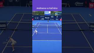 2024 MONTERREY Open R1 Andreeva vs Kalinina 61 64 wta tennis highlights [upl. by Tremml882]