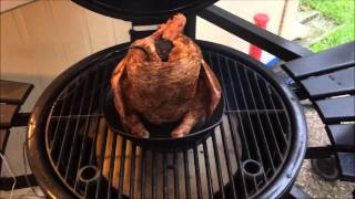 Akorn Kamado Smoked Beer Can Chicken [upl. by Trust719]