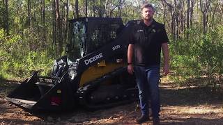 John Deere 317G Compact Track Loader at work  Demonstration by LandHQ [upl. by Yanahs545]