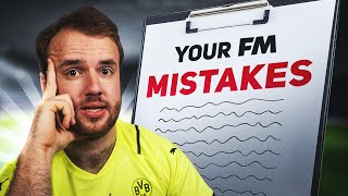 10 Common Mistakes on Football Manager [upl. by Neil522]