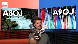 Sony A90J vs A80J  OLED Showdown [upl. by Anib]