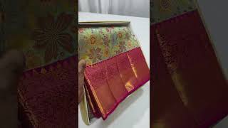 4d design High quality latest Pure kanjeevaram saree Silk Mark [upl. by Neelyaj]