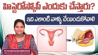 Hysteroscopy Procedure In Telugu  Benefits Of Hysteroscopy Before IVF  Top Fertility Doctors [upl. by Ocirederf526]