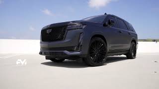 CADILLAC ESCALADE wrapped in KPMF matte magnetic black [upl. by Ahseniuq]