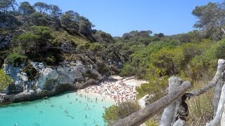 Cala Macarelleta em Menorca Baleares  Que bela praia [upl. by Phila]