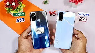 Oppo A53 vs Vivo Y20 Comparison  Speed Test amp Camera Test HindiUrdu [upl. by Htez]