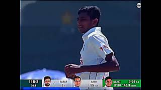 Babar Azam Wicket today vs Bangladesh Babar Azam Vs Nahid Rana Babar Azam Wicket today [upl. by Ulrike]