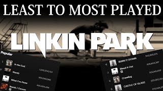 All LINKIN PARK Songs LEAST TO MOST PLAYS 2022 [upl. by Hteazile]