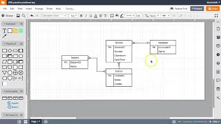 EntityRelationship Diagrams Simple student registration system example [upl. by Asle]