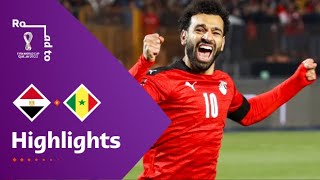 Egypt v Senegal  FIFA World Cup Qatar 2022 Qualifier  Match Highlights [upl. by Enyahs525]