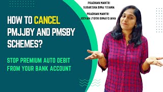 How To Cancel PMJJBY And PMSBY Schemes And Stop Premium Auto Debit From Your Bank Account Tamil [upl. by Theron573]