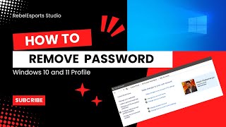 How to Remove Password from Windows 10 windowspassword [upl. by Kered]