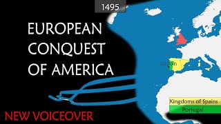 European conquest of America  Summary on a Map [upl. by Battat593]