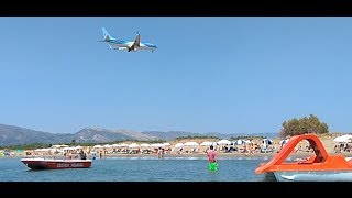 Planes landing over Kalamaki beach Zakynthos 2017 [upl. by Aydin676]