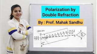 Polarization by Double Refraction  E Ray  ORay  Optics [upl. by Ennovehs]