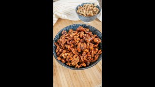 Honey Glazed Walnuts EASY amp CRUNCHY [upl. by Aneleiram385]