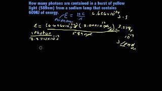 Finding photons from wave length [upl. by Ahteres939]