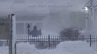 Blizzard Whiteout Conditions  Plymouth MA Snowstorm 2152015 [upl. by Asiak]