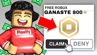 COSIGUE 2600 ROBUX GRATIS en ROBLOX METODO FACIL Y SEGURO😨 [upl. by Leonelle]