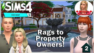 Yard Sale Pt 2 Rags to Property Owners Sims 4 For Rent [upl. by Nipha]