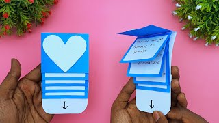 How To Make Waterfall Gift Card For Fathers Day  Handmade Fathers Day Greetings Card  Gift Cards [upl. by Harak]