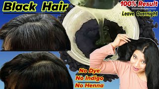 No DyeNo Indigo No HennaJust Leave This Overnight In Your Hair To Make Hair Black ।Garima Singh । [upl. by Norvun]