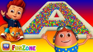 The ABC Song  Ball Pit Fun Show for Kids to Learn ALPHABETS  ChuChu TV Funzone 3D for Children [upl. by Wurst]