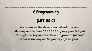 Acc to the Gregorian calendar it was Monday on the date 01  01  01  let us c  coding machine [upl. by Llebanna]