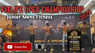 BODY CONTEST FITLIFE OPEN CHAMPIONSHIP 2024 MEDAN  Junior Mens Fitness  kasih kerass🔥 [upl. by Lynad120]