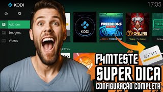 SUPER DICA PARA MELHORAR SEU KODI CONFIGURAÇÕES E COMO FUNCIONA O F4MTESTE TUTORIAL COMPLETO😍🎆🎇 [upl. by Nyliret]