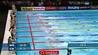 Duje Draganja Set World Record Time in Mens 50 Freestyle [upl. by Enitsyrhc]