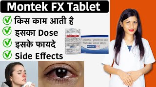 Montek Fx Tablet Uses  Fexofenadine Hydrochloride and Montelukast Tablets  Uses  Dose [upl. by Idak]