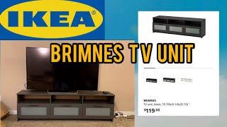 IKEA BRIMNES TV UNIT ASSEMBLY [upl. by Billie487]