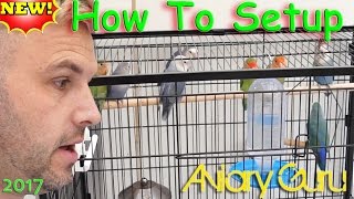 How to Setup a cage for Pet Lovebirds  Lovebird care 2020 [upl. by Anjela116]