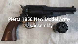 Pietta 1858 New Model Army  Disassembly [upl. by Eelannej]