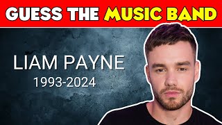 Guess the music band 🎸in memory of Liam Payne Member of One Direction 🕊️ [upl. by Tila]