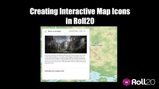 Creating Interactive Map Icons in Roll20 Revised [upl. by Schaefer]