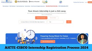 AICTECISCO INTERNSHIP 2024  Registration Process  Internship cisco aicteindia internship [upl. by Ahsoik]