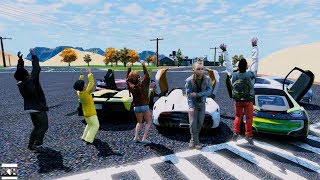 GTA 5 CLINTON KIDS REAL LIFE MOD 10 ROAD TRIP [upl. by Semreh]