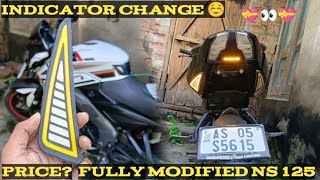 strip indicator light for ns125160200viral modified bikelover bike trending indicators [upl. by Valtin525]