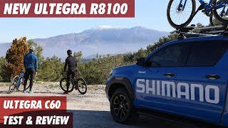 New Ultegra R8100 12 Speed  C60 Tubeless Disc Brake Wheel  Test amp Review  Shimano [upl. by Narret]