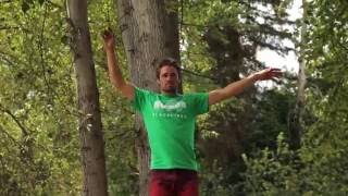 How to Setup Your Slackline for beginners [upl. by Busby19]