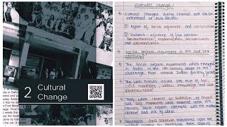 NCERT Notes for Class 12 Sociology ch2 book 2 Cultural Change [upl. by Sisi572]