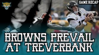 2024 Jaguars Week Two Game Recap  Browns Prevail at TrEverBank Stadium [upl. by Bennie]