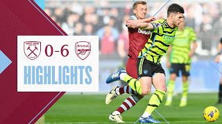 West Ham 06 Arsenal  Premier League Highlights [upl. by Arretal]