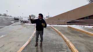 Diné College Campus Turns into Winter Wonderland [upl. by Shanon]