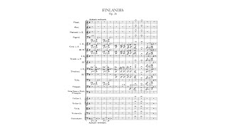 Sibelius Finlandia Op 26 with Score [upl. by Adialeda]