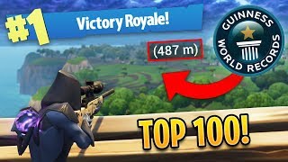 TOP 100 BEST FORTNITE SNIPER SHOTS OF ALL TIME [upl. by Tracie216]