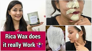 Rica Waxing At Home  Face Waxing Live Results  Does it really works   Post Skincare [upl. by Frieder]