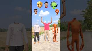 Red ♥️ alien vs cute brothers amp me correct head matching with tu radha meri main shyam tera songs🤯🤯 [upl. by Eilsel]